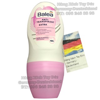 Lăn khử mùi hôi nách Balea Anti-Transpirant Extra dry 48h siêu khô thoáng cho phụ nữ - Hàng Đức