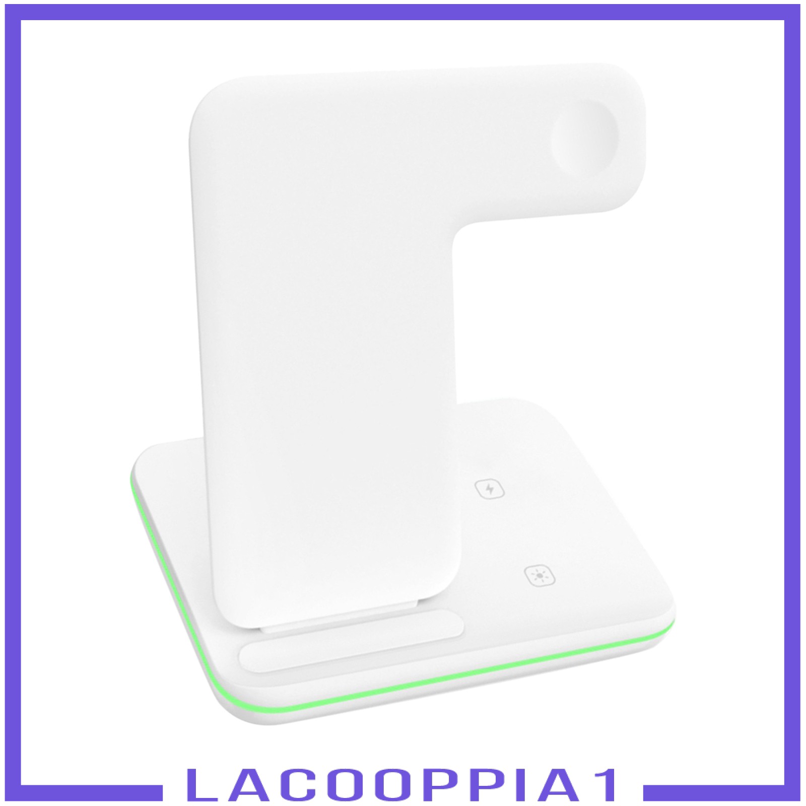 [LACOOPPIA1] 3 in 1 15W Wireless Fast Charging Station Charger Dock Stand for iPhone