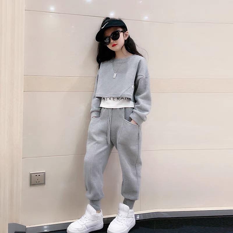 Set croptop vạt chéo cho bé gái size đại Thời trang trẻ em BEESHOP D22055