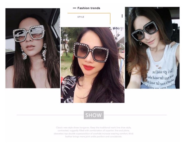 MẮT KÍNH THỜI TRANG KÍNH MÁT NỮ ANGEL ĐÍNH ĐÁ CỰC ĐẸP