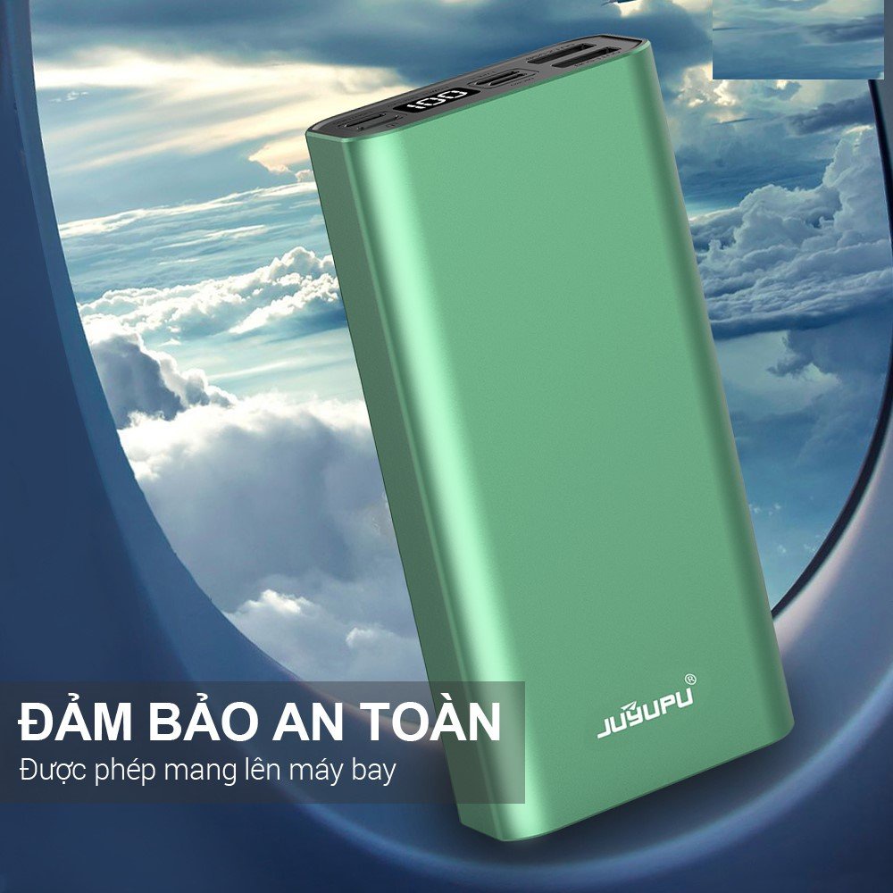 Sạc dự phòng 20000mah FENGZHI PR6C màn hình Led hiển thị pin gồm 3 cổng vào vỏ nhôm kim loại cao cấp BẢO HÀNH 12 THÁNG