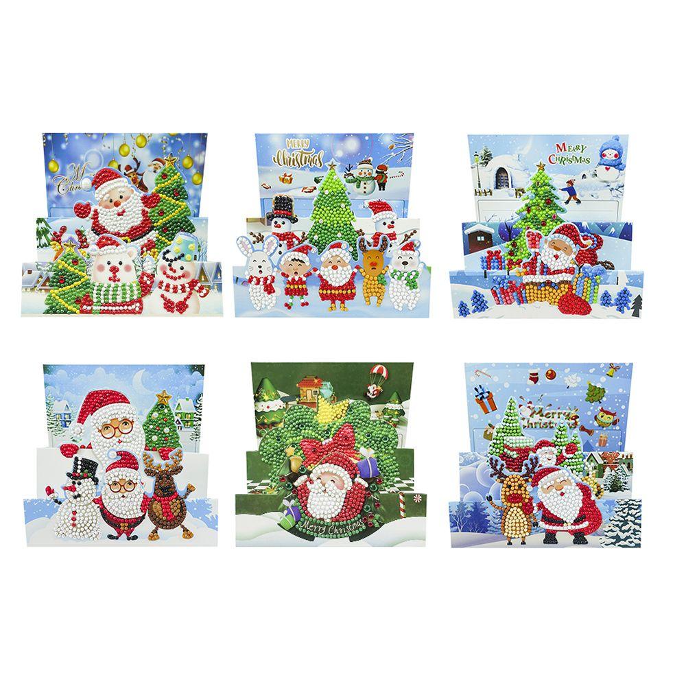 LAY Tranh Đính Đá 5D Tự Làm Hình Ông Già Noel Trang Trí Nhà Cửa