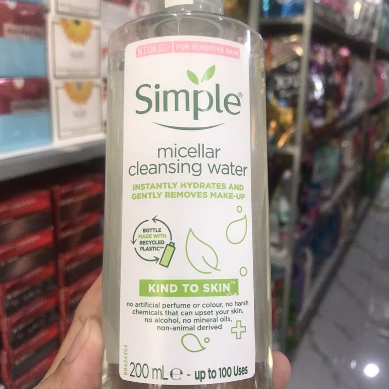 Nước Tẩy Trang Simple Micellar cleansing Water 200ml