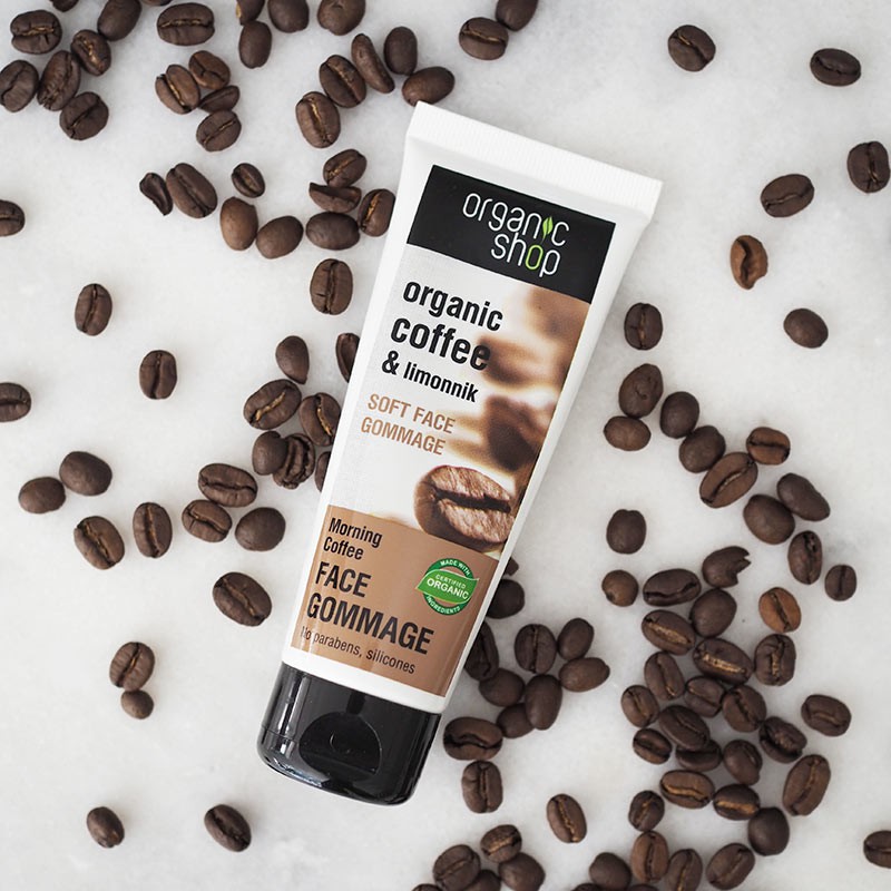 Tẩy Da Chết Cho Mặt Organic Shop Soft Face Gommage Morning Coffee