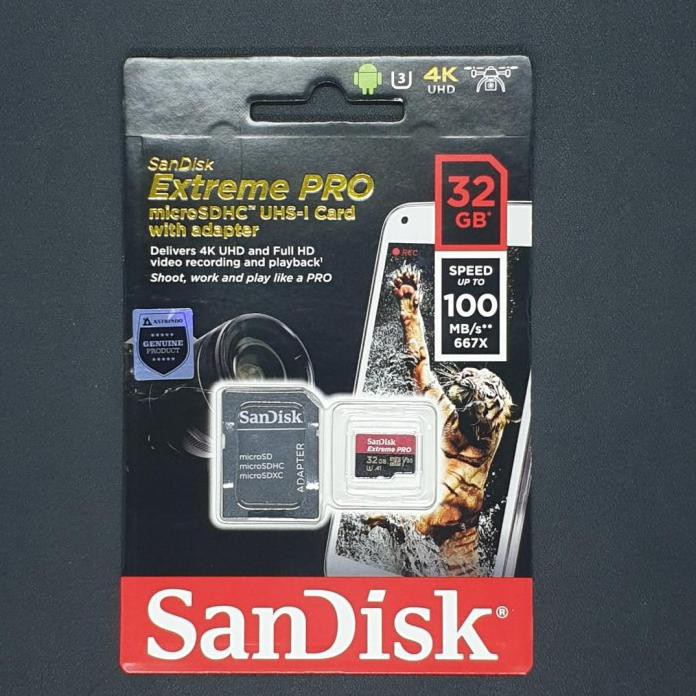 Thẻ Nhớ Sandisk Extreme Pro A2 Microsd 32gb 64gb 128gb 256gb 512gb 1tb - 32gb