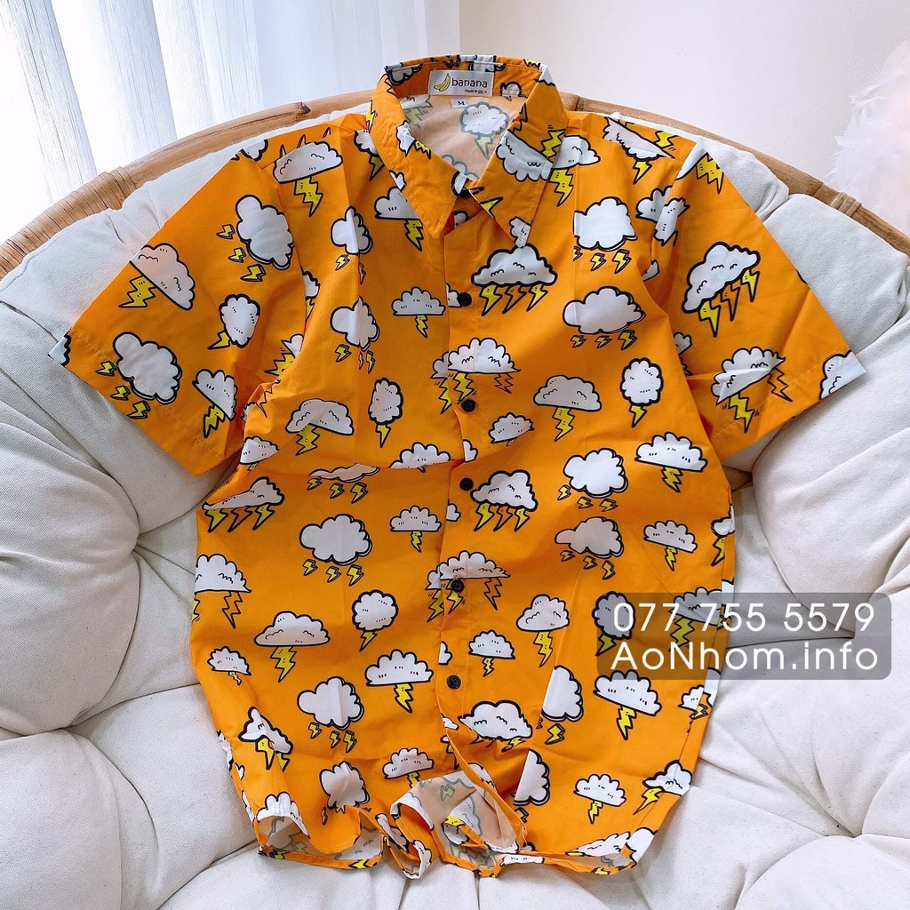 Áo Sơ mi Hoạt hình ★ Đám mây | BigBuy360 - bigbuy360.vn