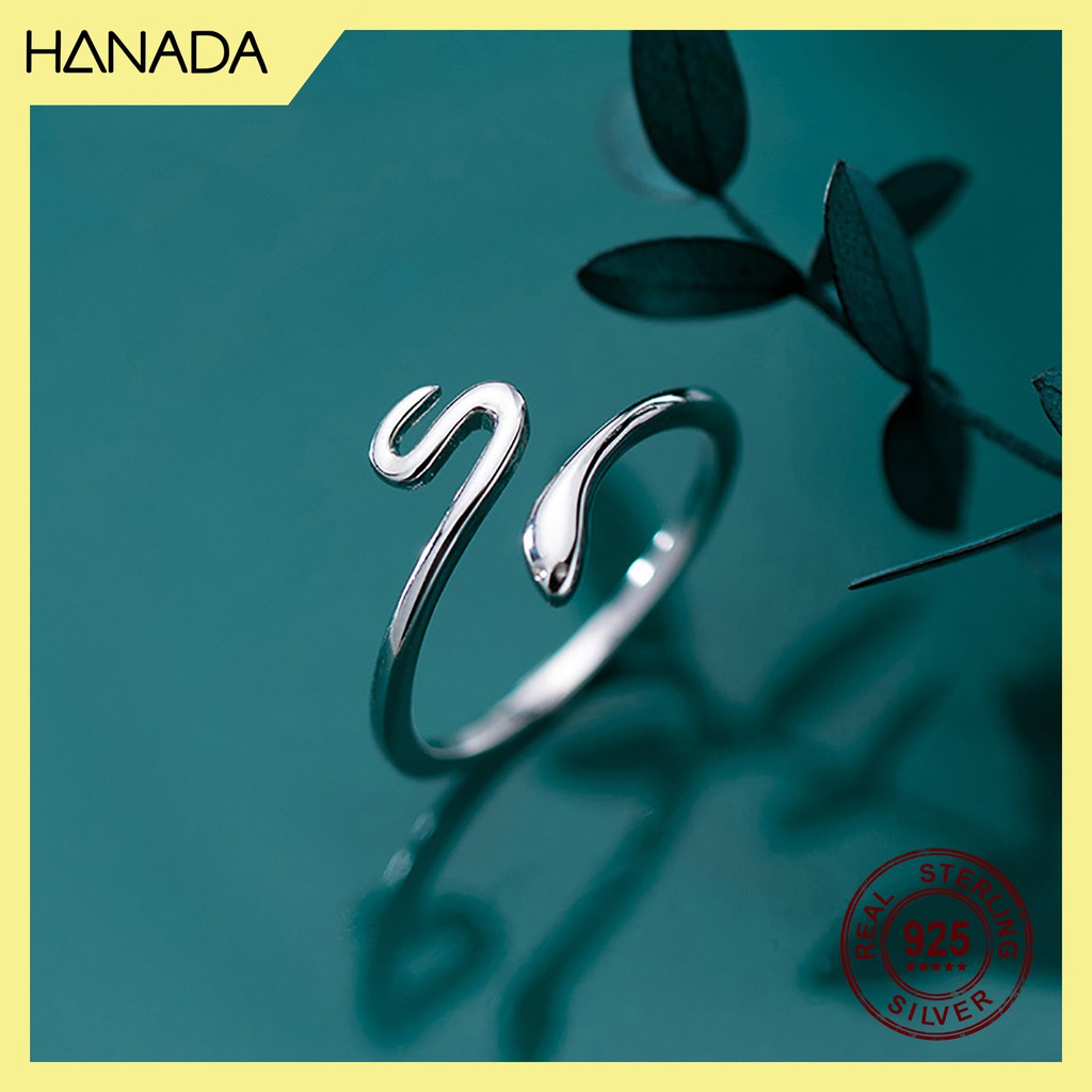 Nhẫn Bạc 925 Hanada Rắn 0708 N2