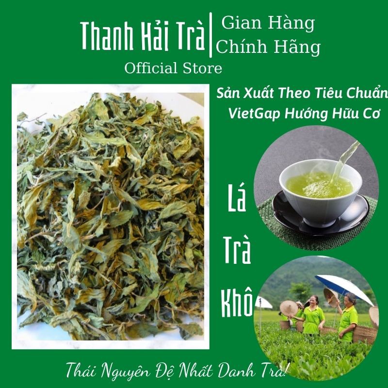 Lá Trà Xanh Sấy Khô 🍃FREESHIP🍃 Lá Chè Thái Nguyên Sấy Nguyên Lá 250g [Tra Thai Nguyen]