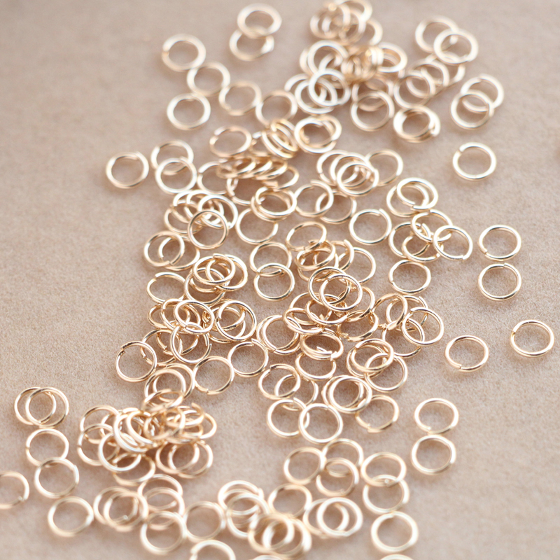 Set 50 Nhẫn Mở Mạ Vàng 14k Dùng Làm Trang Sức Thủ Công