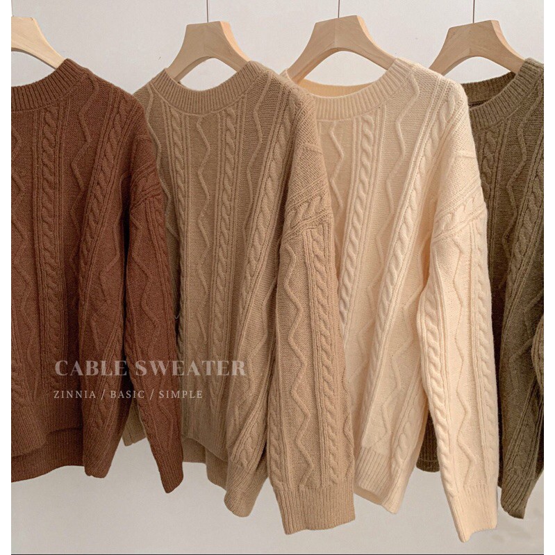 Áo len vặn thừng classic