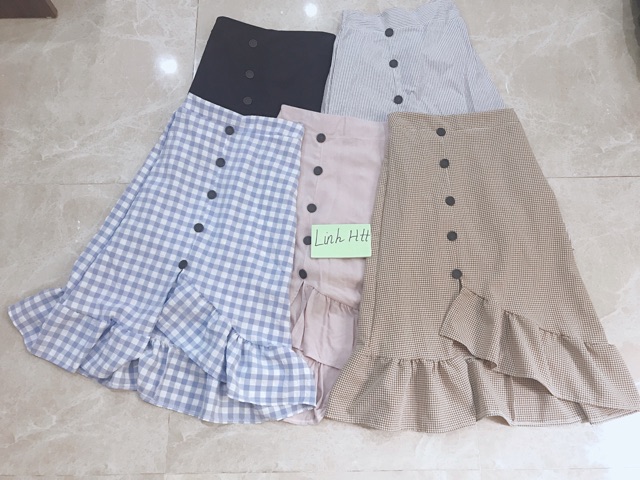 Chân váy dài bèo nút | BigBuy360 - bigbuy360.vn