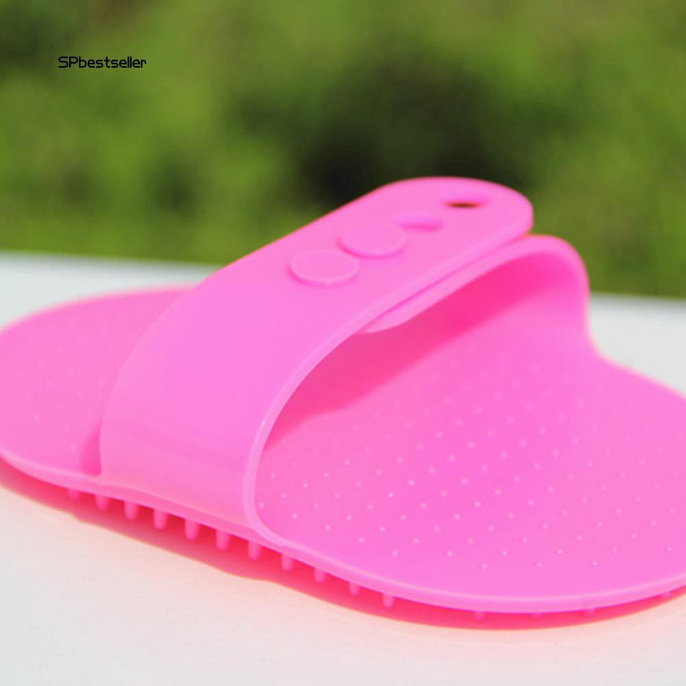 Bàn chải lông mát xa khi tắm dành cho thú cưng