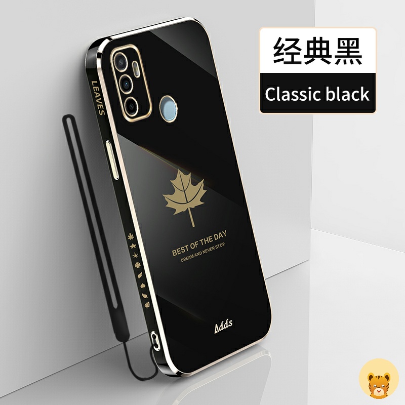 Ốp Điện Thoại Mềm Có Dây Đeo Sang Trọng Cho Oppo A53 2020