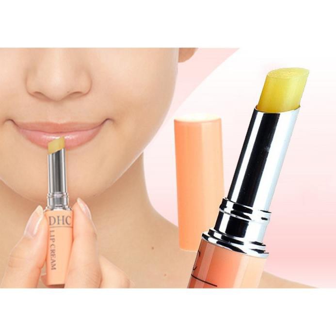 Son Dưỡng Môi DHC Color Lip Cream Giữ Ẩm Có Màu, Không Màu, Hàng Nội Địa Nhật Bản[Freeship]