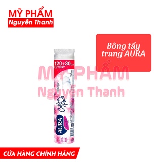 Bông tẩy trang Aura beauty cotton 150 miếng