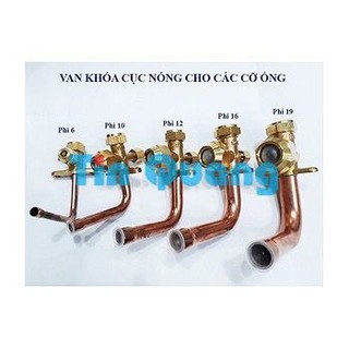 Van khóa cục nóng dàn nóng điều hòa máy lạnh phi 6 phi 10 phi 12 phi 16 phi 19