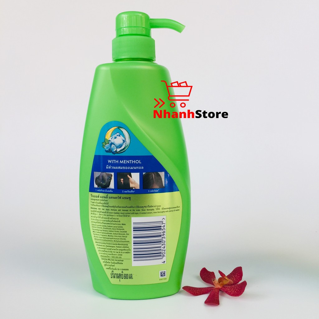 Dầu Gội Rejoice chai 600ml Thái Lan (Mẫu Mới)