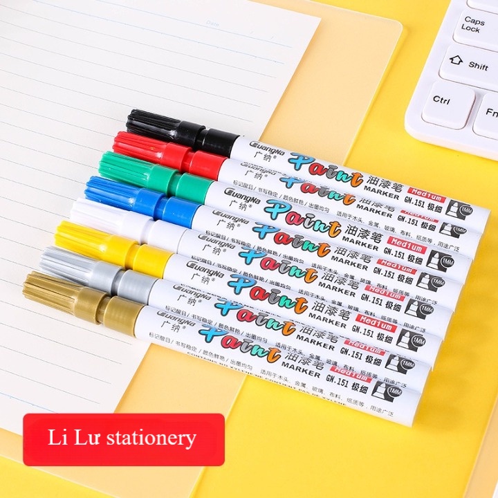 Bút sơn Paint 8 màu nét 1mm, 0.7 mm vẽ trên nhiều chất liệu Paint Marker Medium. MS: GN151