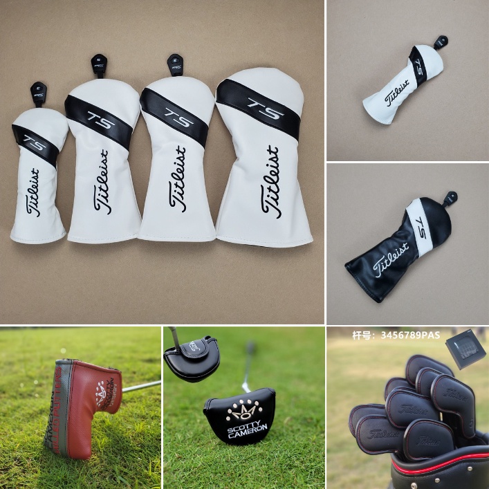 Titleist TS Series Golf Gỗ Bao Da Cho Golf Driver Golf Fairway Gỗ Golf Lai Đóng Từ Tính Golf Sắt Bao