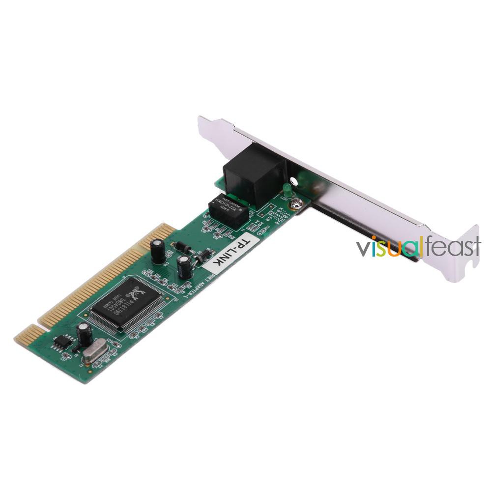 😉[Ready Stock/COD]😉PCI Realtek RTL8139D 10/100M 10/100Mbps RJ45 Ethernet Network Lan Card Adap