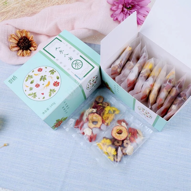 Trà nhân sâm bát bảo 10 gói 140gr