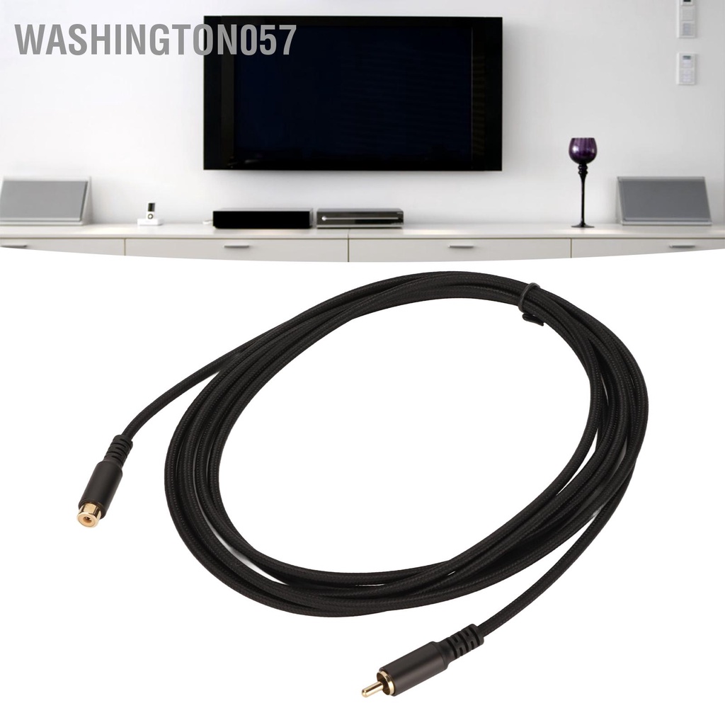 Washington057 Cáp mở rộng RCA Nam sang Nữ Dây đồng trục AV Digital Analog dành cho Đầu phát HDTV DVD Loa siêu trầm