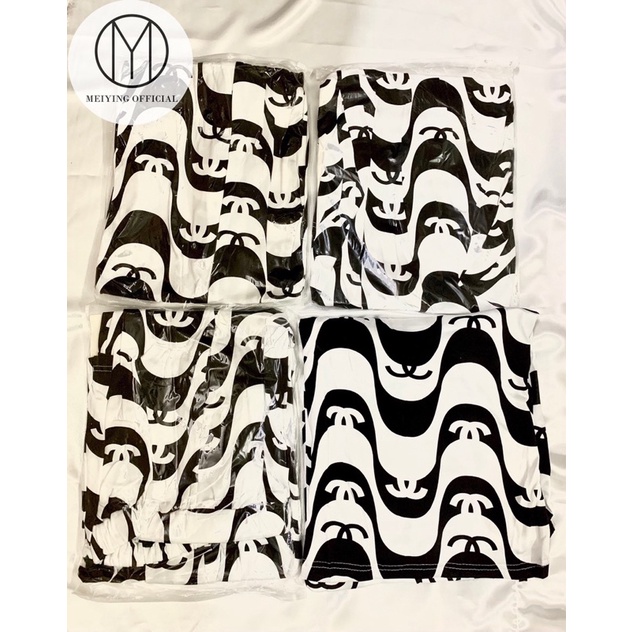 Quần suông ống rộng cạp chun đen trắng, quần ống loe chất thun (ảnh thật)