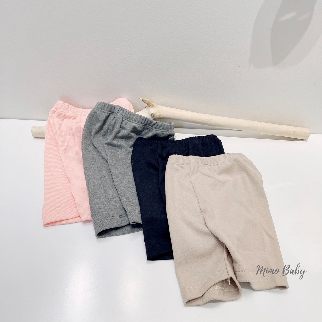 Quần legging đùi màu trơn Mimo Baby cho bé gái QA27