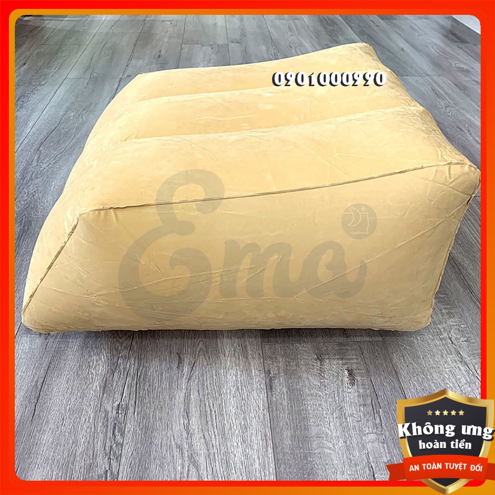 Gối kê chân chống giãn tĩnh mạch bơm hơi Leg Ramp 63x60x32cm - Hàng nhập khẩu - Gấp gọn tiện lợi mang theo