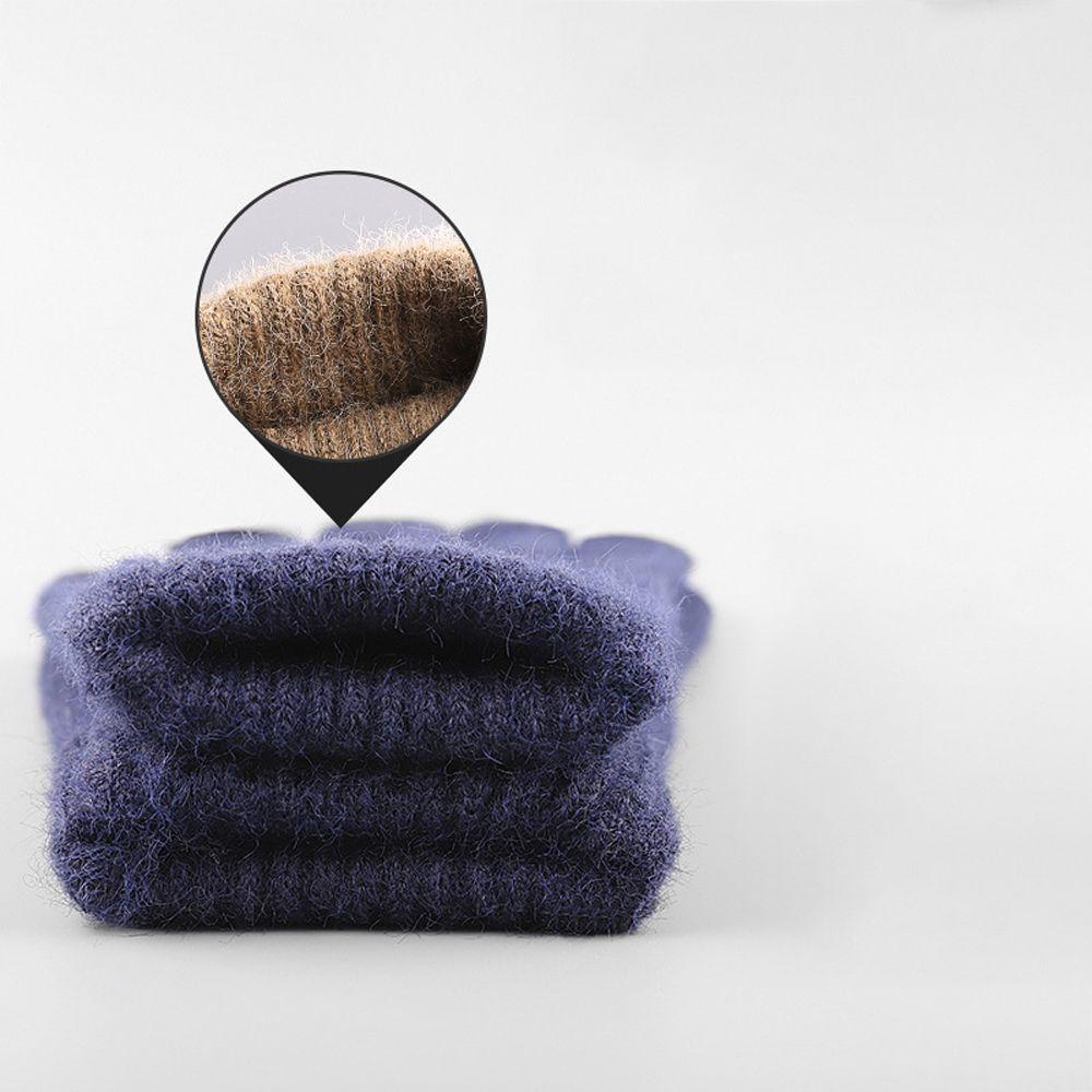 Găng Tay Vải Lông Cừu Chống Thấm Mồ Hôi Giữ Ấm Cảm Ứng Màn Hình Thời Trang Nam