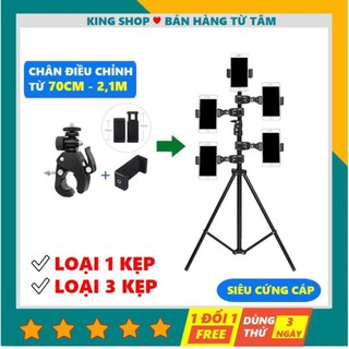 【HÀNG LOẠI 1】Giá Đỡ Kẹp Điện Thoại Gắn Vào Tripod Hỗ Trợ LiveStream 🎄 Quay Phim, Quay Tiktok Nhiều Máy Cùng Lúc