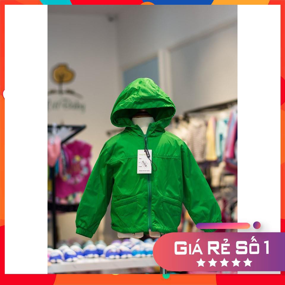 Áo gió thêu hình có túi đeo LITIBABY size 2-8T.X19