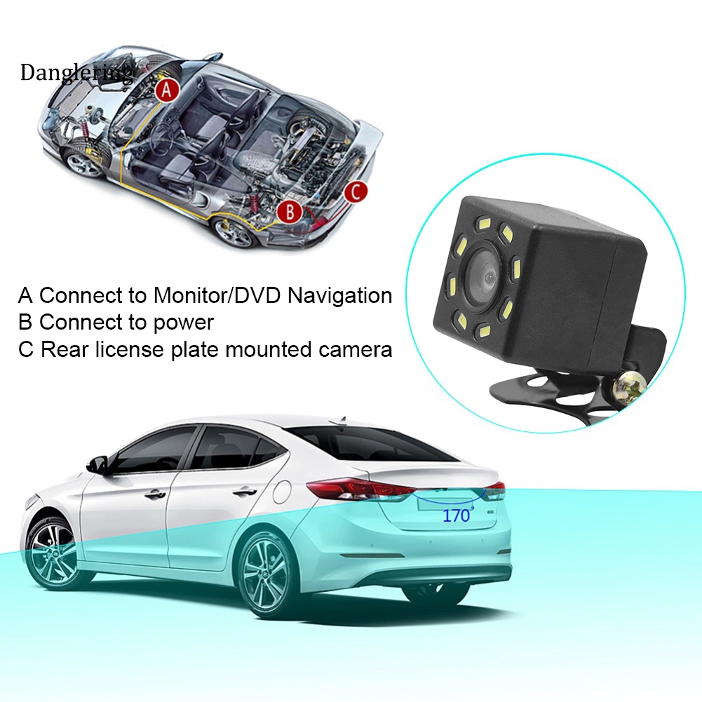 Camera 8 bóng LED hỗ trợ tầm nhìn ban đêm cho xe hơi
 | BigBuy360 - bigbuy360.vn