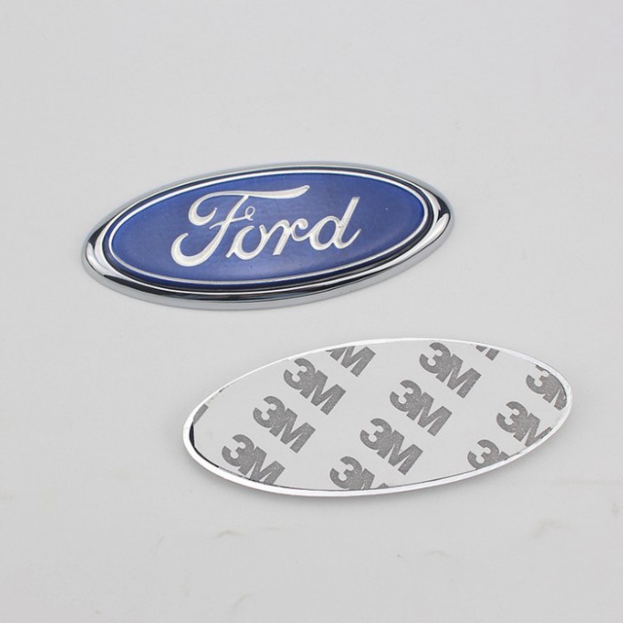 Sản Phẩm Logo biểu tượng trước và sau xe ô tô Ford Kích thước 11.5cm*4.5cm chất liệu Nhựa ABS