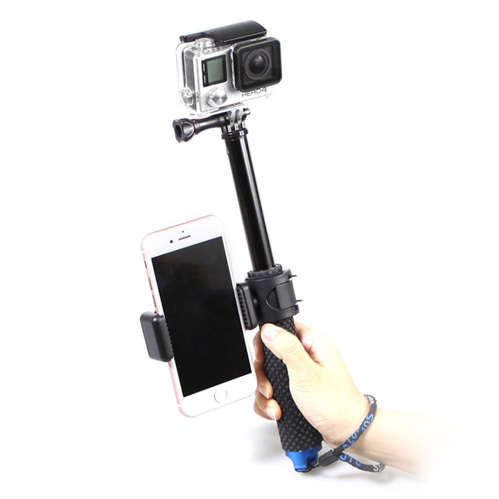 Kẹp điện thoại gắn gậy Monopod điều chỉnh Wifi cho GoPro Hero