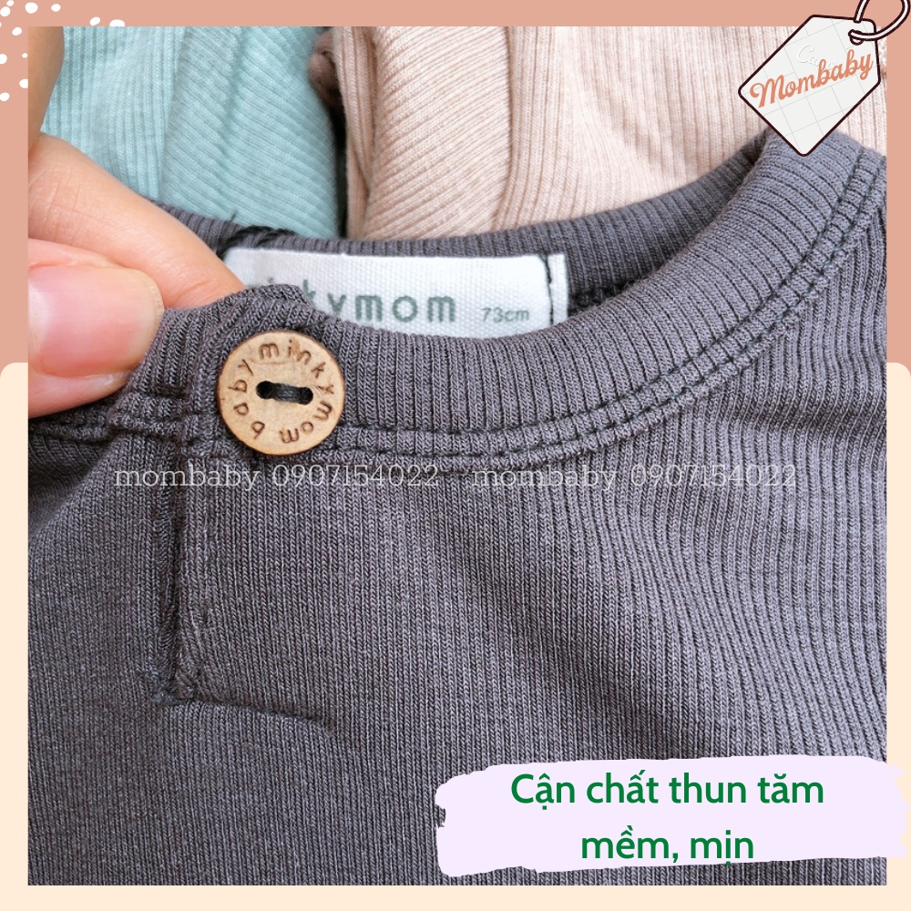 Bộ Dài Tay Thun Tăm Cạp Chun Co Dãn Thấm Hút Mồ Hôi Cho Bé Trai và Bé Gái - có sẵn