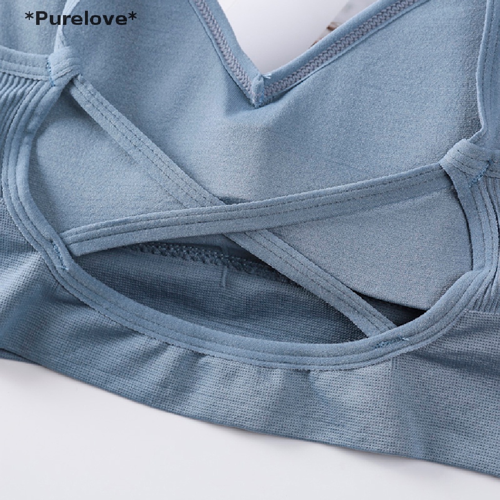 Áo Lót Thể Thao Nâng Ngực Chất Liệu Cotton Không Đường May Dành Cho Nữ