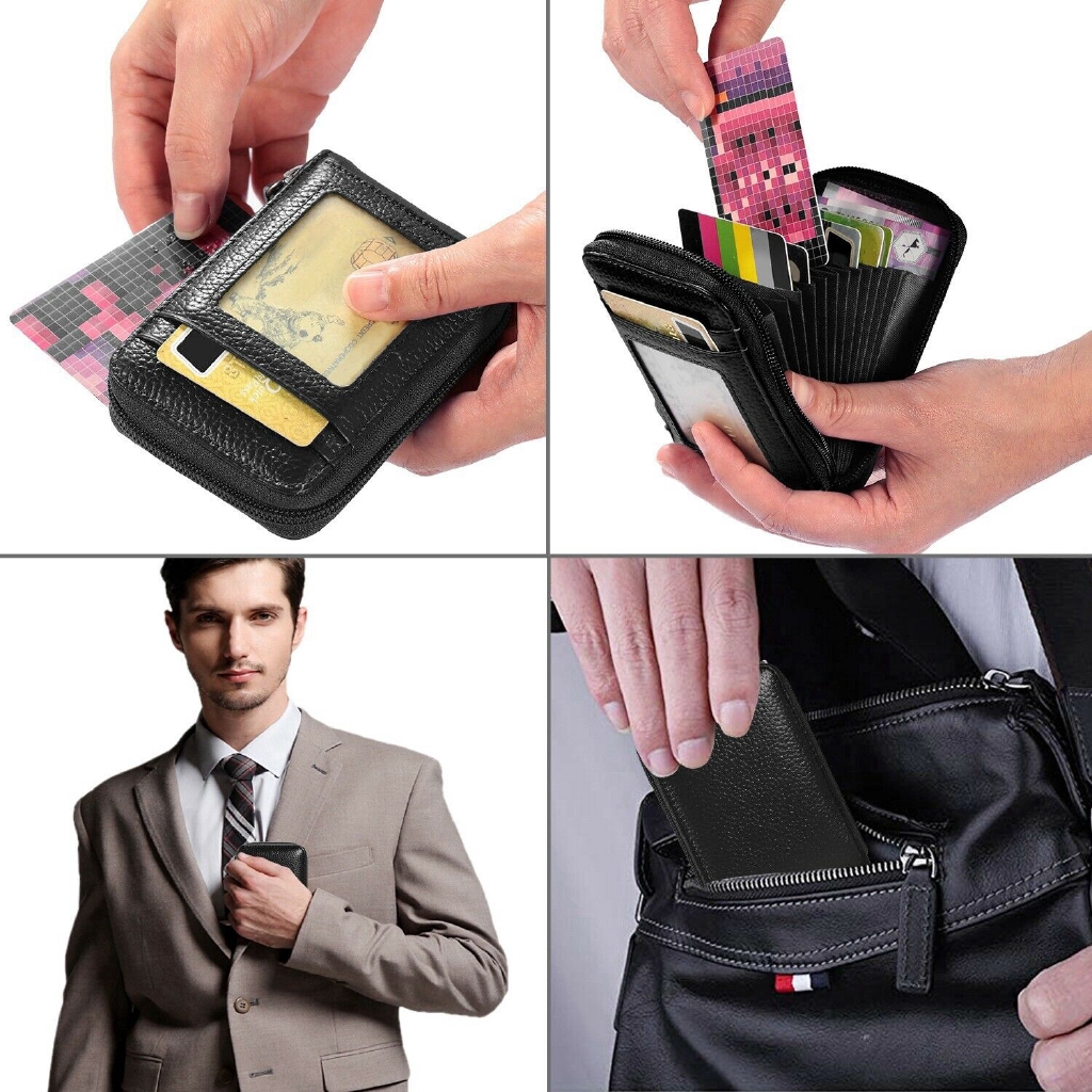 Ví đựng thẻ tín dụng bằng da thật nhỏ gọn | BigBuy360 - bigbuy360.vn