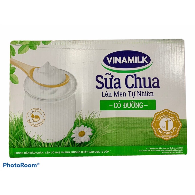 Thùng Sữa chua ăn Vinamilk có đường - 48 hộp x 100g( giá bán đã trừ khuyến mãi)