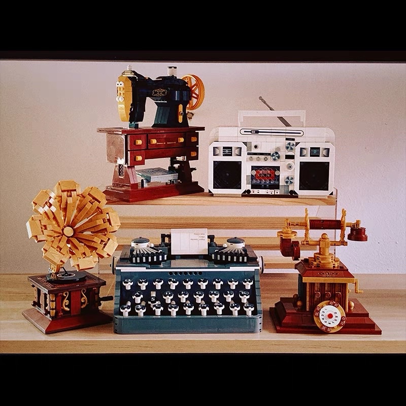 Bộ xếp hình điện thoại RETRO PHONE MÁY PHÁT ĐĨA NONLEGO NANOBLOCKS