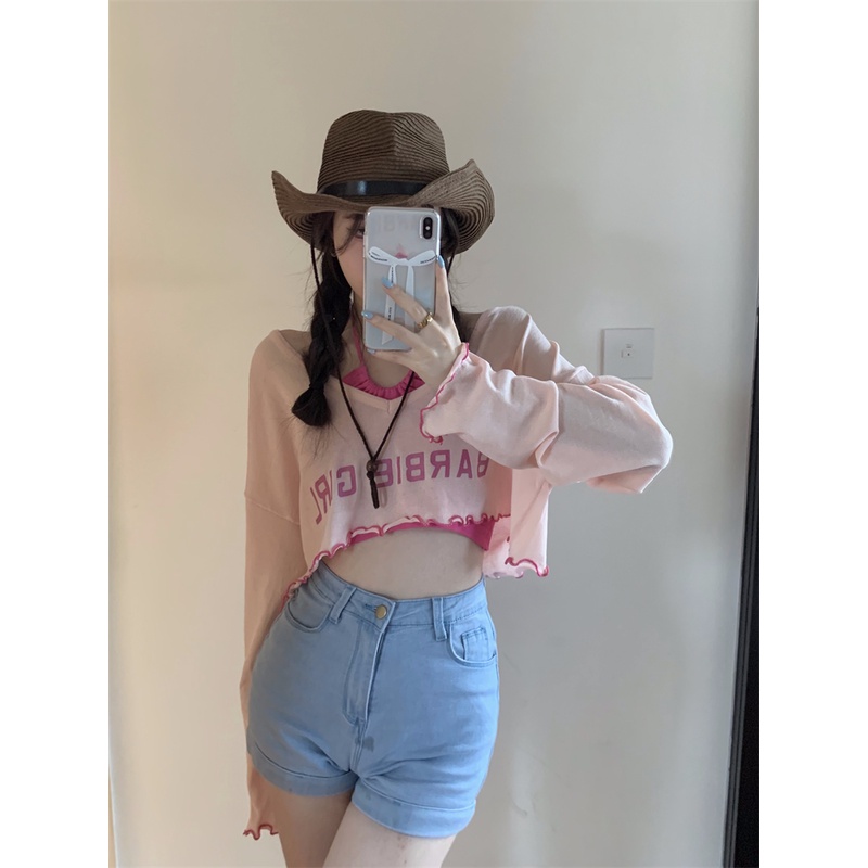 Set Áo Dây Hở Lưng + Áo Thun Tay Ngắn Thời Trang Dành Cho Nữ