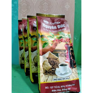Cà Phê Nguyên Chất Robusta Nguyên Đức. (4 gói = 2kg)