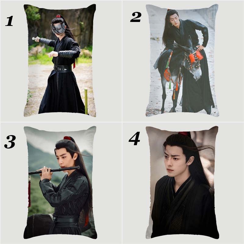 Vỏ Gối Đơn Hình Chữ Nhật In Họa Tiết Hoạt Hình Wang Yi Bo and Sean Xiao Polyeste