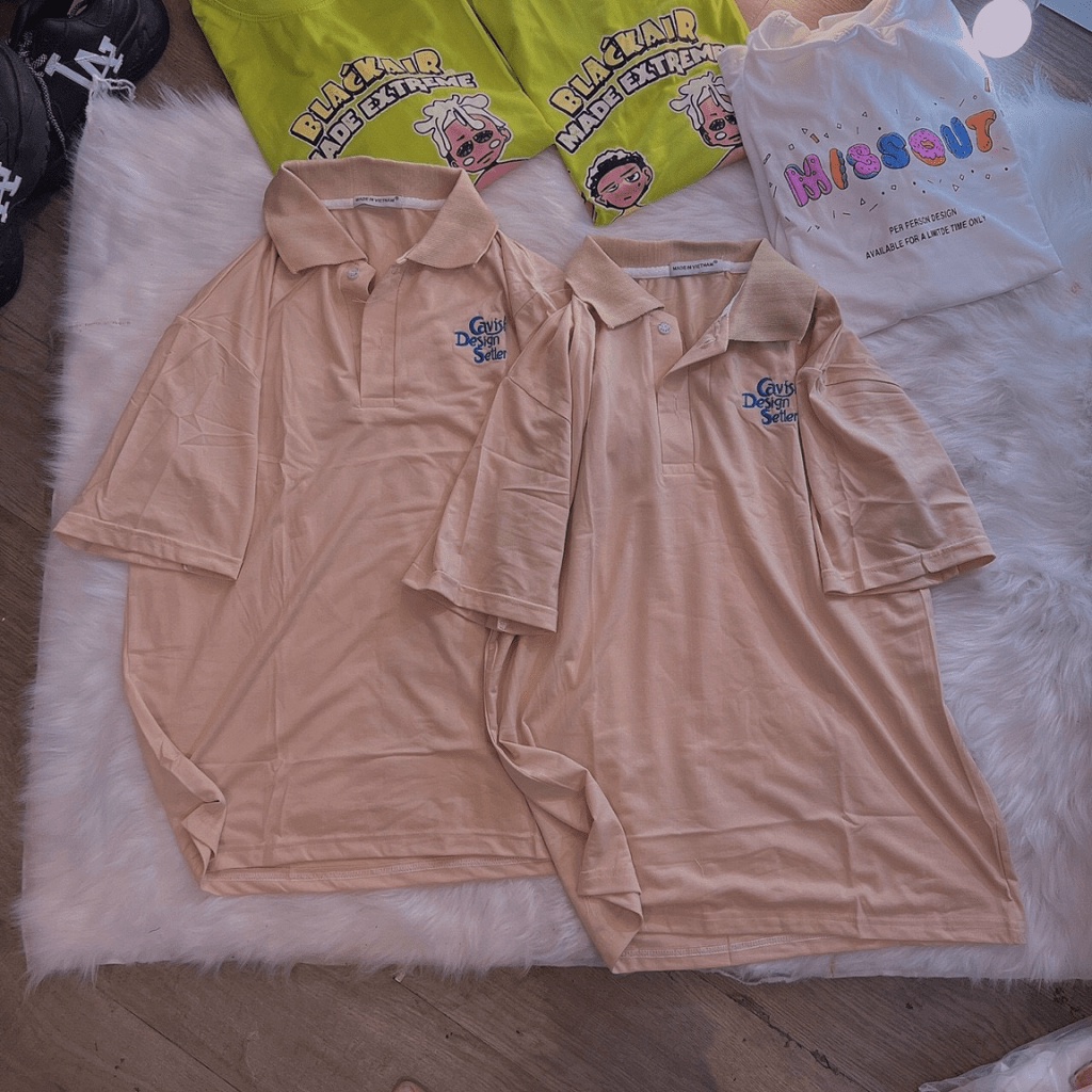 (HCM) Áo thun cổ trụ fom rộng siu xinh , thời trang xinh xỉu , phong cách hàn quốc KOKO MI FASHION