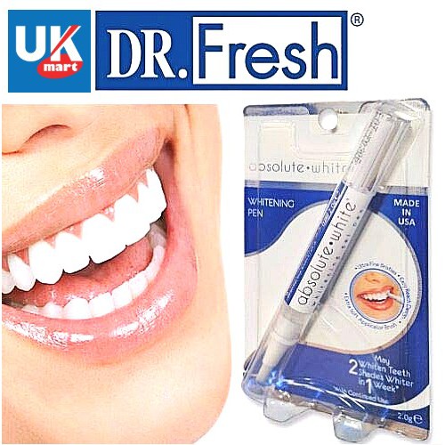 Bút Tẩy Trắng Răng Trắng 2 tông chỉ trong 1 tuần DR FRESH absolute white Whitening Gel Pen UK