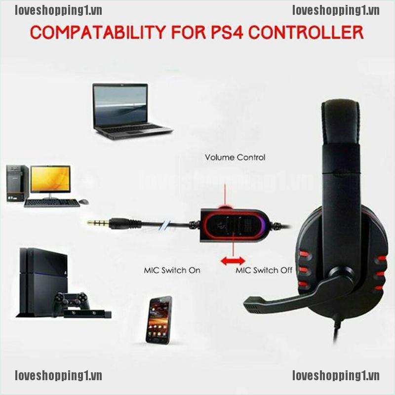 Tai Nghe Chơi Game Chất Lượng Cao Giắc Cắm 3.5mm Dành Cho Pc Laptop Ps4 Xbox One | BigBuy360 - bigbuy360.vn