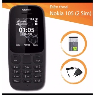 Điện thoại nokia 105 -2sim 2 sóng -pin trâu -sóng khỏe