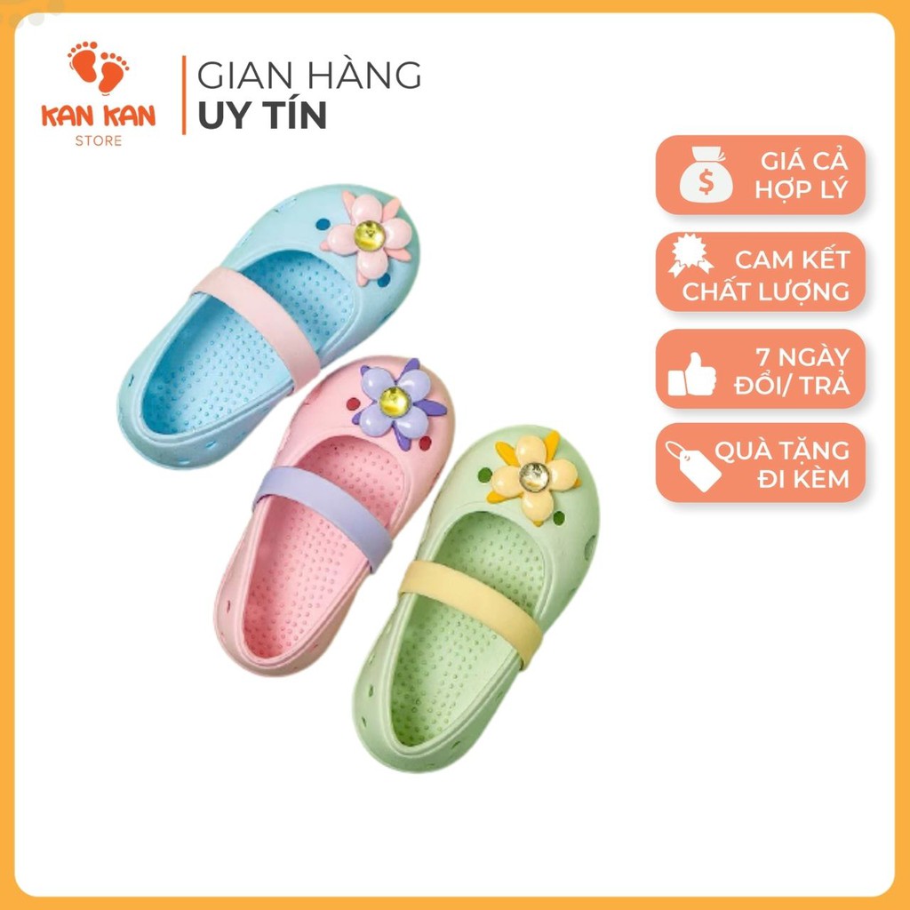 Dép Cross Cho Bé KA075 Sục Bé Trai Bé Gái Trẻ Em Crocs Tặng Sticker KanKanStore