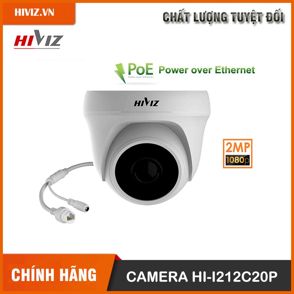 [Chính Hãng] Trọn Bộ Camera giám sát 4 Kênh IP POE Hiviz 2.0mp FULL HD 1080P, Camera bán cầu Đầy đủ phụ kiện cắm là chạy | BigBuy360 - bigbuy360.vn