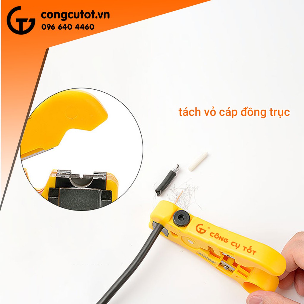 Phụ kiện tách, tuốt vỏ cáp đa năng HT-352